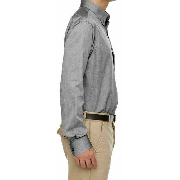 Wholesale Lot of 3 - Men's Wrinkle Resistant Button-Down Shirt (Black Silk) - Picture 2 of 6